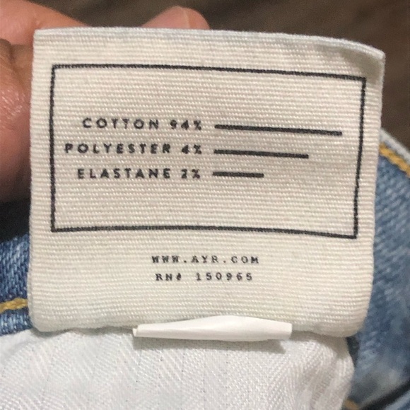 AYR The Must Wide Leg Jeans Women's 29 High Rise Designer in Venus Wash Denim - Picture 4 of 8